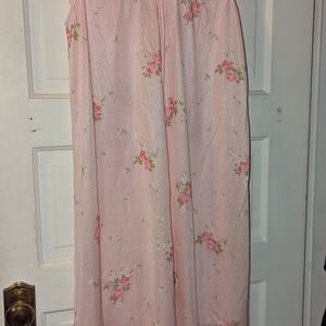 Romantic Pink Floral Chemise with Delicate Straps